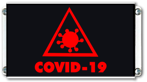 signalisation pictogramme lumineux covid 19 coranavirus