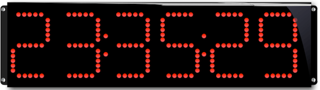 horloge numerique grands chiffres lumineux