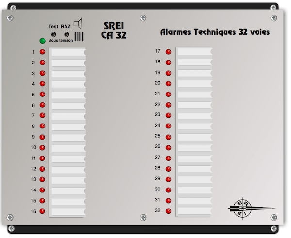 coffret alarmes techniques 32 entrees