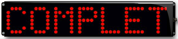 afficheur parking COMPLET rouge