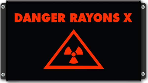 pictogramme lumineux danger rayons X