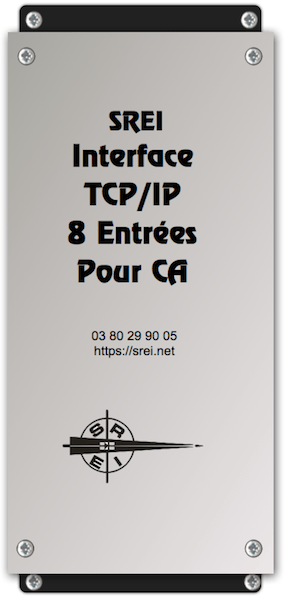 interface émetteur 8 entrées  pour transmission TCP/IP