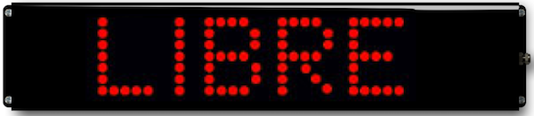 afficheur parking LIBRE v